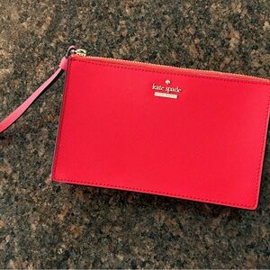 Kate Spade Red Wristlet Clutch